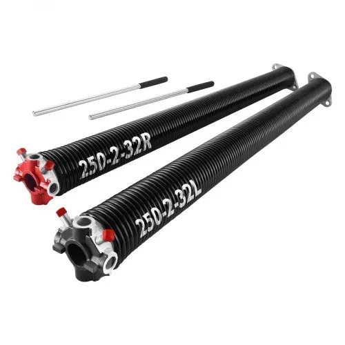 VEVOR Torsionsfedern für Garagentore Φ 6,35 x Φ 50,8 x 813 mm 16000 Zyklen, Elektrophorese, schwarz beschichtet zum Austauschen, Garagentorfedern mit rutschfesten Wickelstangen, Handschuhen – Bild 9