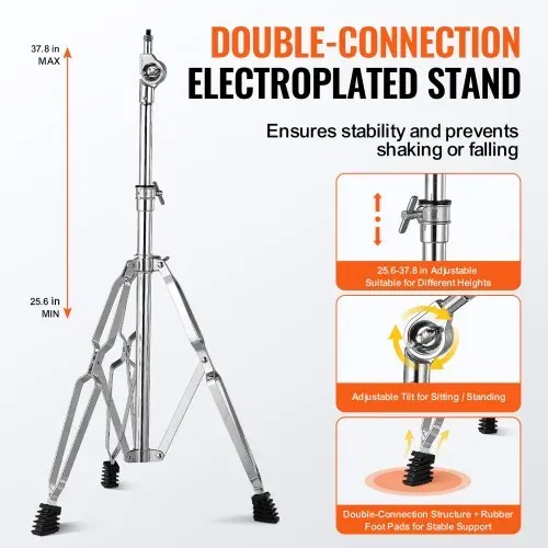 VEVOR Glockenspiel-Xylophon-Set mit 30 Noten, professionelles Schlaginstrumenten-Set mit Schlägeln, Trommelstöcken, Notenständer, 20 cm Übungspad, verstellbarem Ständer und Tragetasche – Bild 3