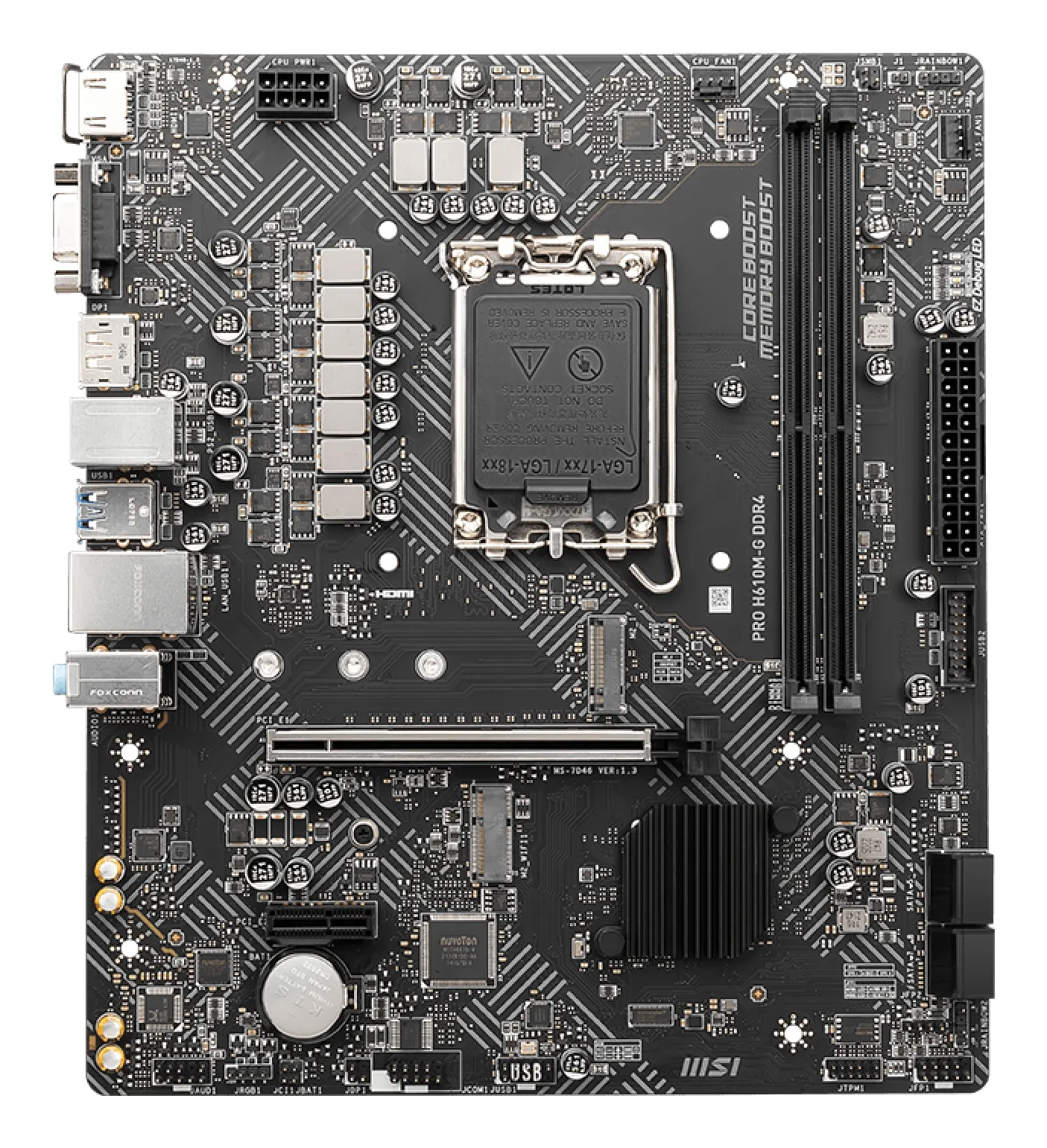 MSI PRO H610M-G DDR4 Motherboard Intel H610 LGA 1700 micro ATX – Bild 2