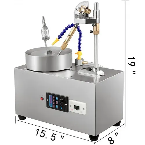 VEVOR 180 W Edelsteinfacettenmaschine 220 V Edelsteinschleifen 40 x 20 x 22 cm Facettiermaschine zum Polieren und Schneiden – Bild 7