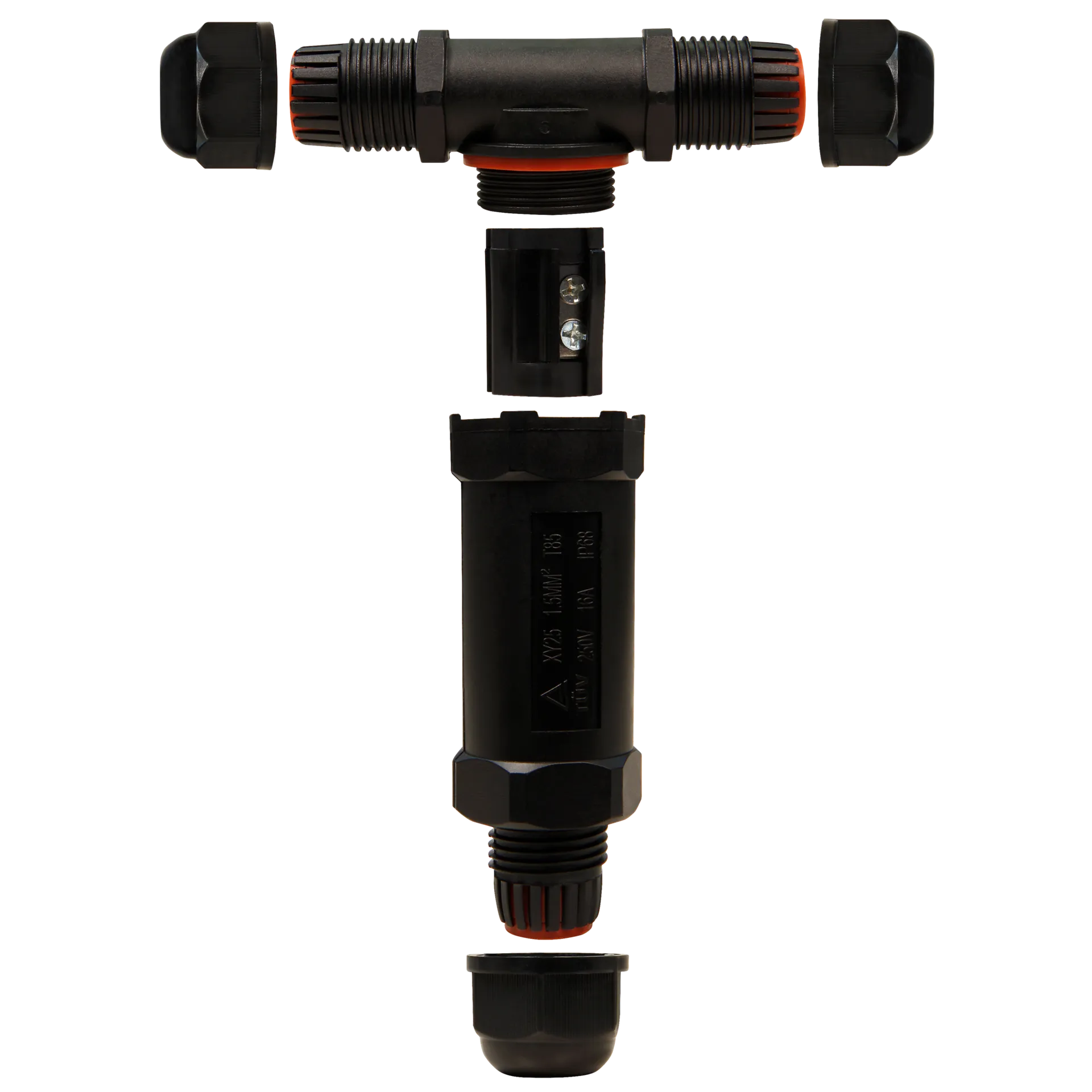 Kabelverbinder McPower, 110x94x29mm, IP68 - wasserdicht, 230V, 3-polig – Bild 2