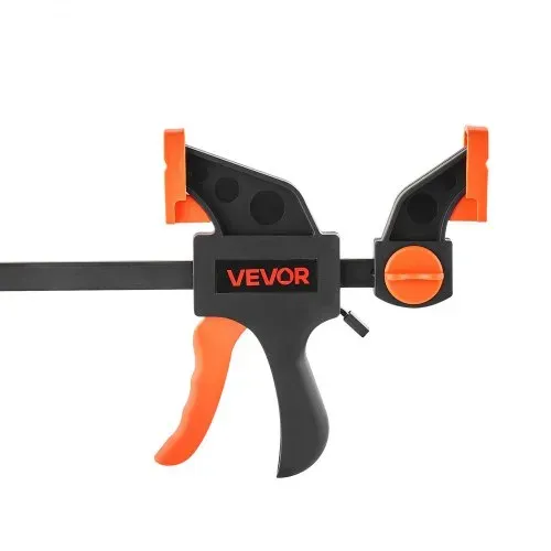 VEVOR Stangenklemmen für Holzbearbeitung 4 Stk. (30,48 cm / 15,24 cm Öffnung), Quick-Grip F-Klemme mit 70 kg Belastungsgrenze, 70 mm Tiefe, Klemmen aus Kunststoff & Stahl, Metallbearbeitung – Bild 10