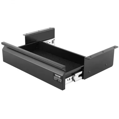 VEVOR Untertisch Schublade 440x223x101 mm, Unterbau Schreibtisch, versteckter Schreibtisch-Aufbewahrungs-Organizer, Bleistiftschublade unter dem Tisch für Sitz-Steh-Arbeitsplätze im Büro & zu Hause – Bild 9