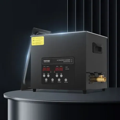 VEVOR 10 L Ultraschallreiniger 240 W digitales Ultraschallreinigungsgerät mit Schonmodus & verbesserter Entgasung, 40 kHz industrieller Schmuckreiniger mit Heizung & Timer, für Brillen Uhren Schwarz – Bild 7