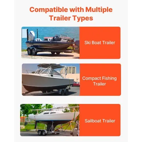 VEVOR T-Form Anhängerpfahl Bootsanhänger Anleitung Kurbelstütze Bootsführung, 330 mm Einstellbare Breite Boat Trailer Guide-on - Ersatzteile und Zubehör für Skiboot Fischerboot Segelbootanhänger – Bild 5