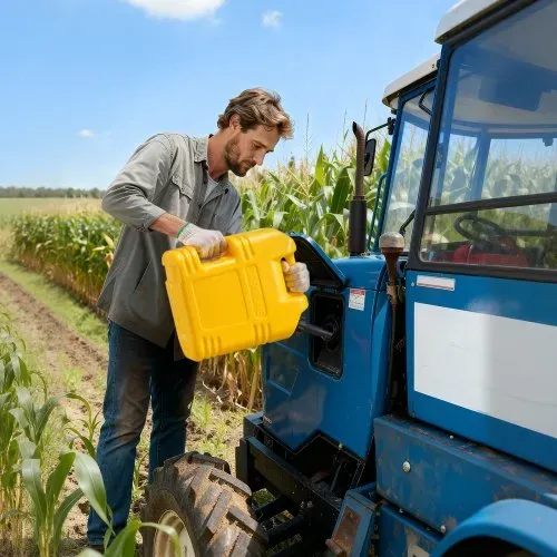 VEVOR Kraftstoffkanister 2er-Pack 19 L, Benzinkanister mit Ausguss & klarer Skala, max. Durchflussrate 15 L/min, Flüssigkeitsbehälter für die meisten Autos, Motorräder, SUVs, ATVs & UTVs, gelb – Bild 7