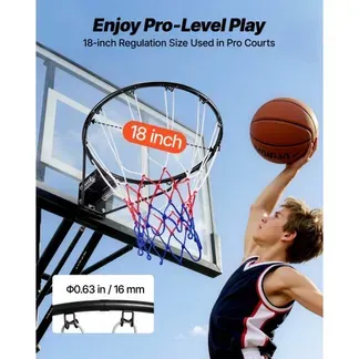VEVOR Basketballkorb Hangring Basketballring 485 mm, Basketball Basketballring Netz 595 x 485 x 120 mm Qualität-und Sicherheitsgeprüft Indoor & Outdoor, Universal Stabiler Basketballkorb Orange VEVOR Basketballkorb Hangring Basketballring 485 mm, Basketball Basketballring Netz 595 x 485 x 120 mm Qualität-und Sicherheitsgeprüft Indoor & Outdoor, Universal Stabiler Basketballkorb Orange