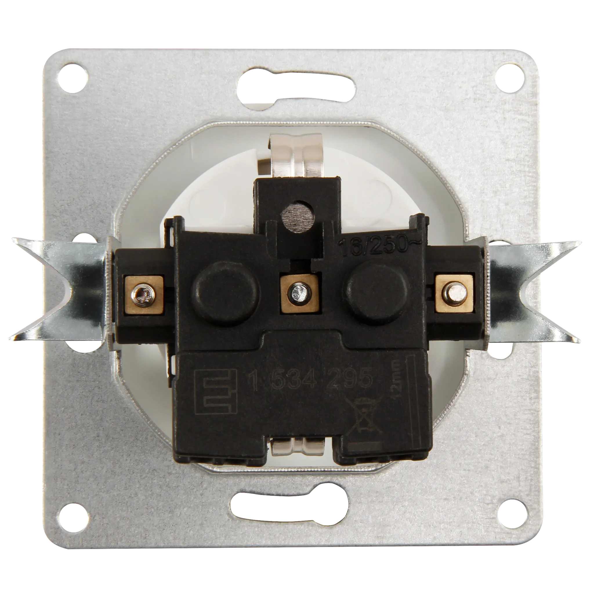 Schutzkontakt-Steckdose McPower ''Cup'', 250V~/16A, UP, Steckanschluss, weiß – Bild 2