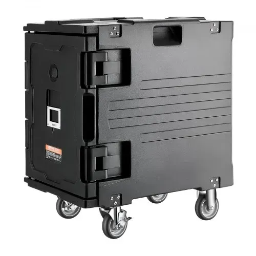 VEVOR Isolierter Speisenbehälterträger Warmhaltebox für Gastronomie 90 L, Speisenbehälter mit Schnalle, rollbarer Speisenbehälterträger, Lebensmitteltransportbox für Restaurant Kantine schwraz – Bild 8