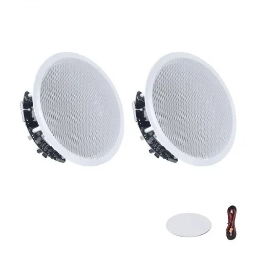 VEVOR 2 Einbaulautsprecher Bluetooth 203,2 mm, 2-Wege Lautsprecher mit Verstärker & 50 W Spitzenleistung, Kabelgebundene Deckenlautsprecher für Heimkino, Überdachte Terrasse & Flächenbündige Montage – Bild 8