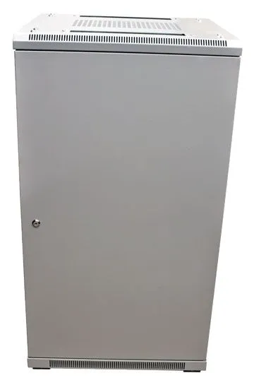 ALLNET 19"Schrank, 12HE, B600/T 800mm, Glastür, Lichtgrau, SNB-Serie, – Bild 2