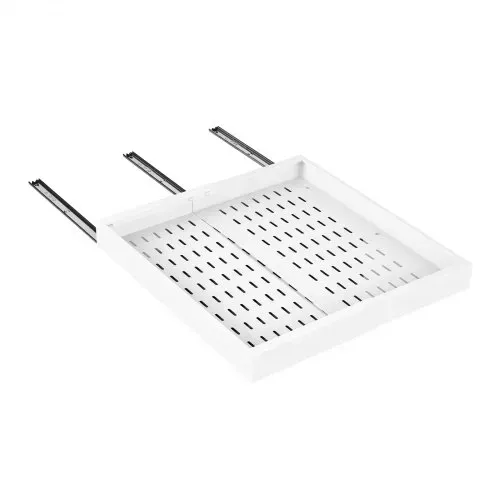 VEVOR 2 x Teleskopschubladen Ausziehbare Küchenschrank-Organizer 31-48 cm, 52 cm Tiefe Auszugsschubladen für Schränke, Erweiterbare Auszugsschubladen für Küchenschränke mit Nano-Klebestreifen, Weiß – Bild 10