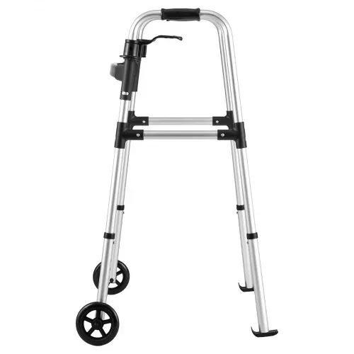 VEVOR Gehgestell 158 kg, Gehilfe mit Rädern & 8-fach verstellbarer Höhe, Gehrahmen aus leichtem Aluminium, Rollator mit Vorderrädern für Senioren & Erwachsene, Gehbock 605x385x755-955 mm – Bild 10
