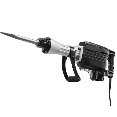 VEVOR Abbruchhammer elektrischer Betonhammer 2800 W, 1200 BPM Presslufthammer mit 3 Meißeln & einem Lehmspaten & Handschuhe & Schutzbrille, für Beton Wände Ziegel Fliesen Fundamente Schwarz – Bild 10