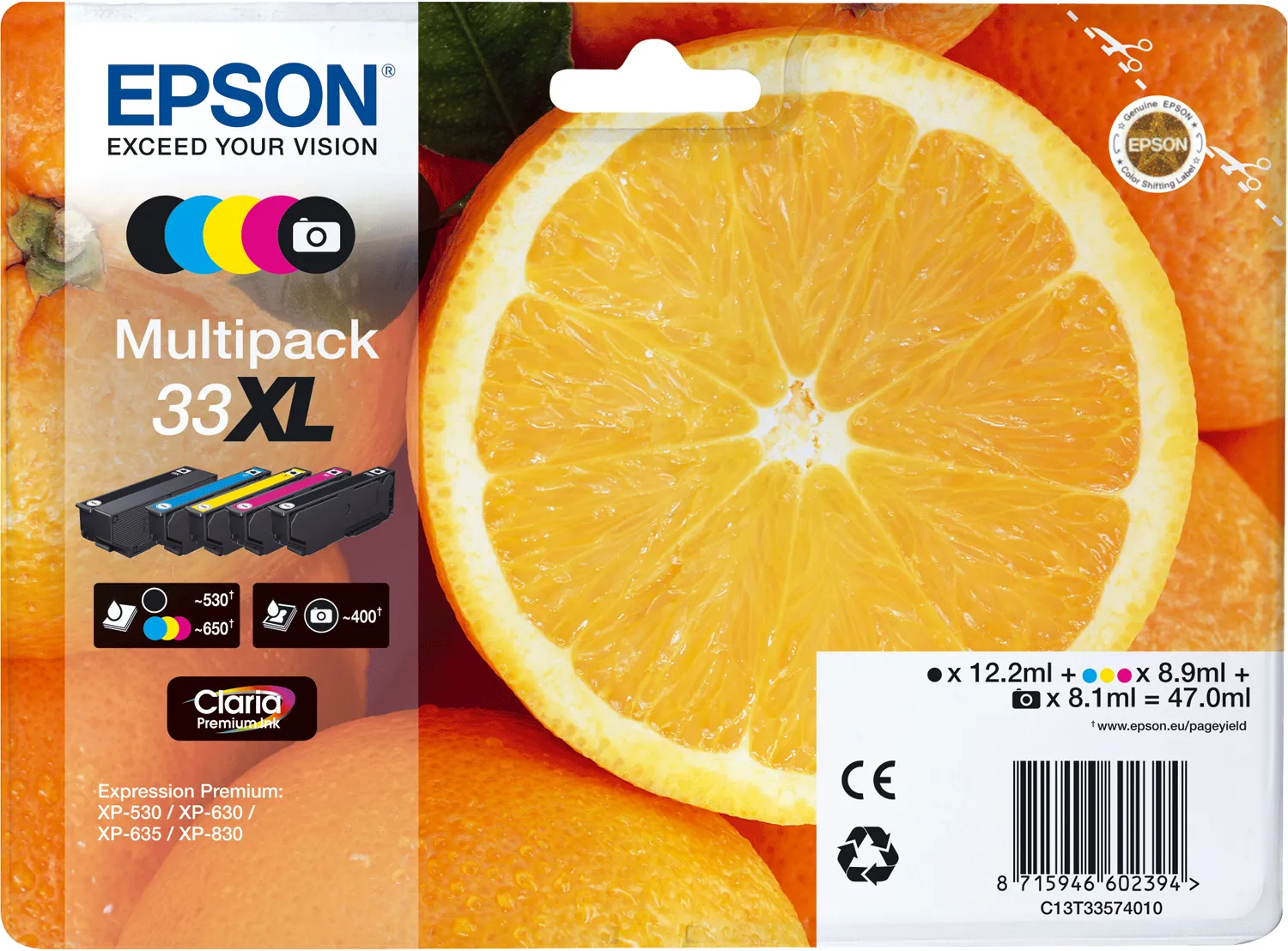 Epson Oranges Multipack 5-colours 33XL Claria Premium Ink – Bild 3