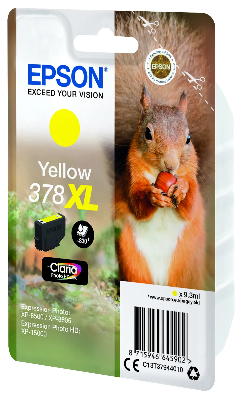 Epson Squirrel Singlepack Yellow 378XL Claria Photo HD Ink – Bild 3