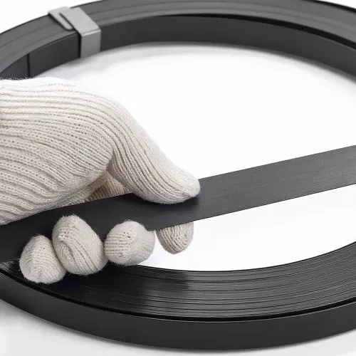 VEVOR Umreifungsstahlband, 19 mm x 55 mm x 500 m, Verpackungsstahlband, Metallbandrolle, Stahlband, 770 kg Bruchfestigkeit, Stahlumreifungsbänder, Hochleistungsbandrolle für Palettenverpackung – Bild 7