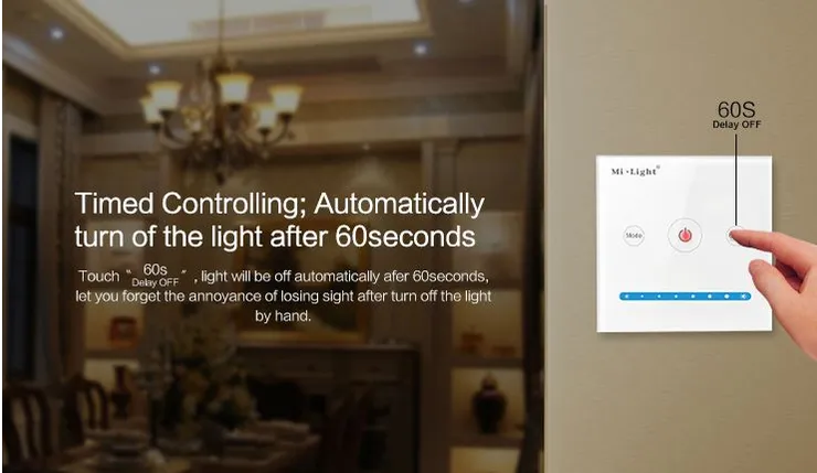 MiBoxer P1 LED Fernbedienung Smart Panel Controller(Brightness) – Bild 8