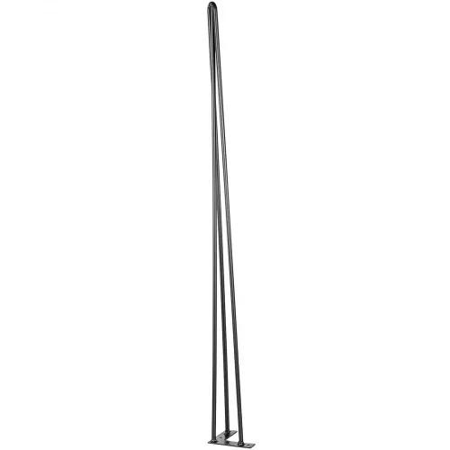 VEVOR Tischbein Metall 86,3 cm Tischgestell Metall Schwarz 4 Stück Haarnadel Tischbeine 3 Pfosten Haarnadel Bein Kohlenstoffstahl mit 4 – Bild 10