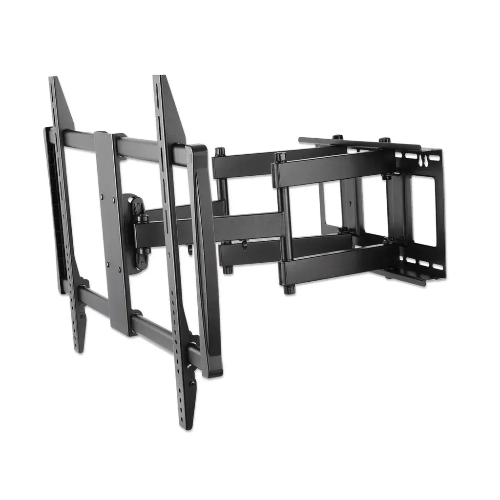 Manhattan Universal Wandhalterung für Großbildschirme, neig- und schwenkbar, Für Flachbildschirme und Curved Displays von 60″ bis 100″* und bis zu 80 kg, neig- und schwenkbar sowie horizontal justierbar, schwarz Manhattan Universal Wandhalterung für Großbildschirme, neig- und schwenkbar, Für Flachbildschirme und Curved Displays von 60″ bis 100″* und bis zu 80 kg, neig- und schwenkbar sowie horizontal justierbar, schwarz