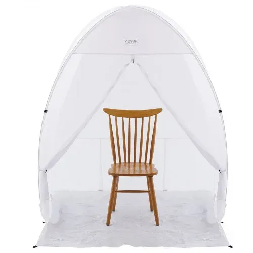 VEVOR Sprühfarben-Unterstand, 60 x 60 x 70 Zoll, tragbares Pop-Up-Sprühfarbenzelt mit integriertem Boden, Abluftfenster und Aufbewahrungstasche, faltbare Lackierkabine für Möbel, DIY-Hobby-Werkzeug-Malstation – Bild 10
