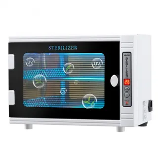 VEVOR UV Sterilisator Nagelwerkzeug-Reinigungsmaschine (12 L / 5 W) multifunktionale Nagelreiniger Sterilisator mit Timer-Einstellung, Reinigungskabinett mit Tür aus gehärtetem Glas, für Labore VEVOR UV Sterilisator Nagelwerkzeug-Reinigungsmaschine (12 L / 5 W) multifunktionale Nagelreiniger Sterilisator mit Timer-Einstellung, Reinigungskabinett mit Tür aus gehärtetem Glas, für Labore