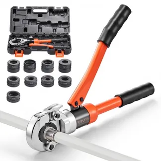 VEVOR Presszange Hydraulik, multifunktionales Presswerkzeug mit TH16 TH20 TH26 TH32 Backen, Crimpzange für PEX- & Aluminium-Kunststoff-Rohre sowie V12 V15 V18 V22 V28 Backen für Edelstahlrohre VEVOR Presszange Hydraulik, multifunktionales Presswerkzeug mit TH16 TH20 TH26 TH32 Backen, Crimpzange für PEX- & Aluminium-Kunststoff-Rohre sowie V12 V15 V18 V22 V28 Backen für Edelstahlrohre