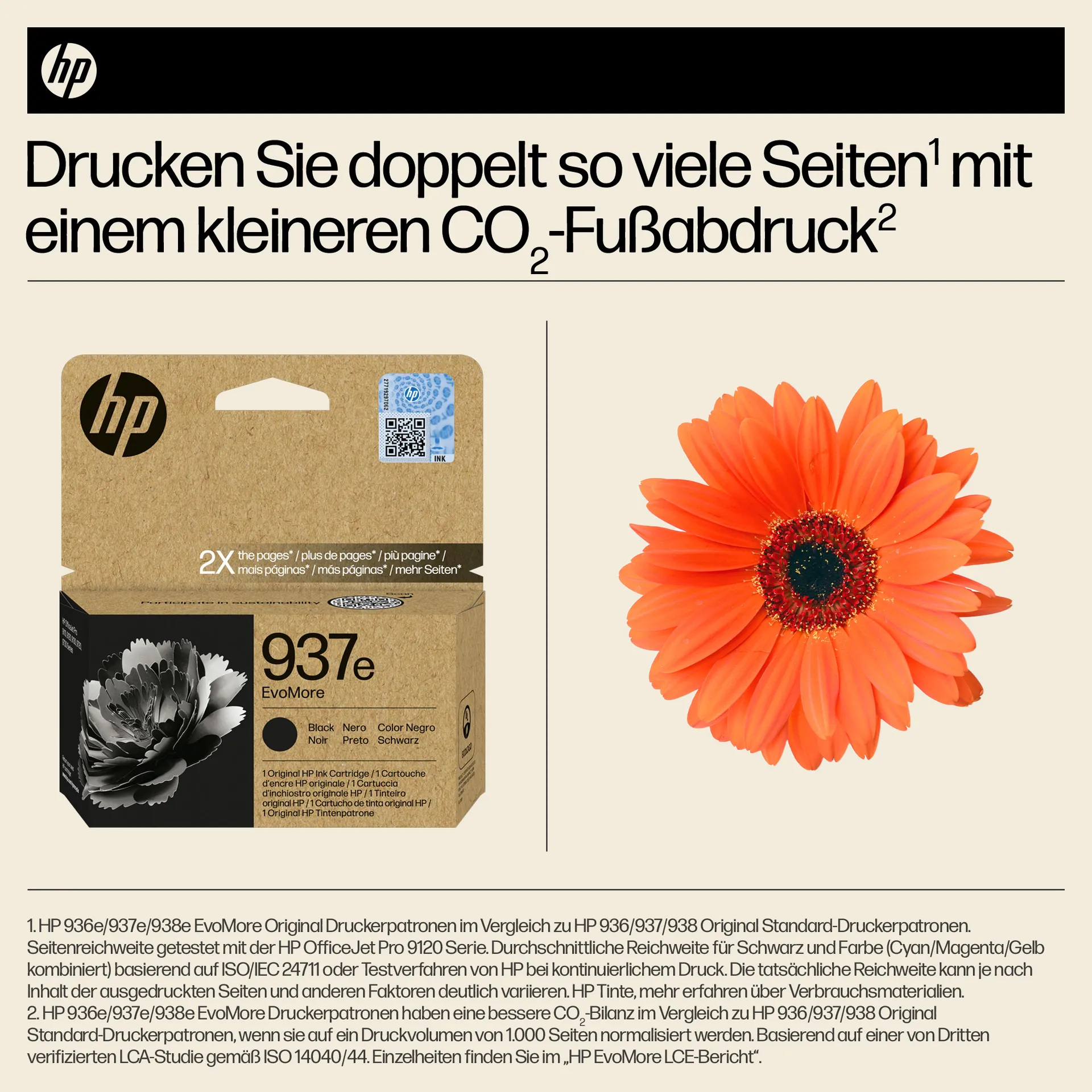 HP 937e EvoMore Schwarz Original Druckerpatrone – Bild 6