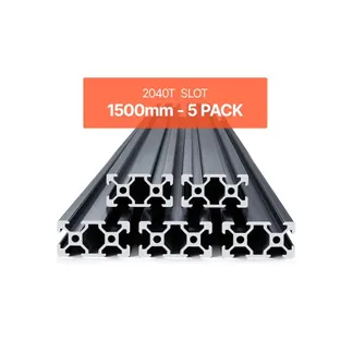 VEVOR 5er Set Aluprofil 1500 mm T-Nut 2040 Aluminium-Strangpressprofil, eloxierte Linearschiene nach europäischem Standard, Nutenprofil für 3D-Drucker, CNC-Maschine DIY, Lasergravur, Schwarz VEVOR 5er Set Aluprofil 1500 mm T-Nut 2040 Aluminium-Strangpressprofil, eloxierte Linearschiene nach europäischem Standard, Nutenprofil für 3D-Drucker, CNC-Maschine DIY, Lasergravur, Schwarz