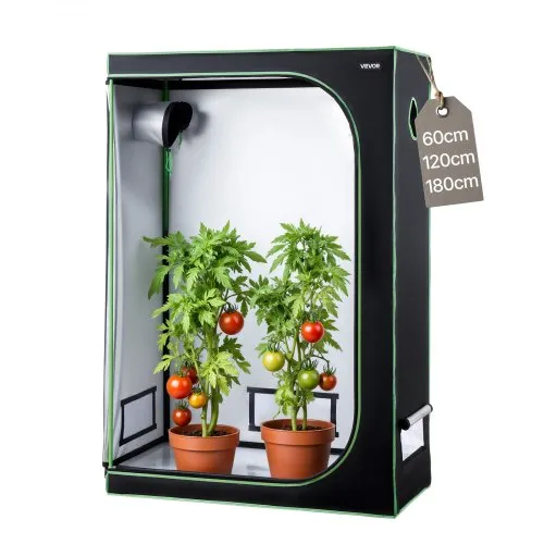 VEVOR Growzelt, 120x60x180 cm, Growbox 600D hochreflektierendes Mylar, Indoor-Pflanzenzelt mit Beobachtungsfenster, Bodenwanne & Reißverschluss, Gewächshaus Zuchtzelte für Obst, Blumen & Gemüse VEVOR Growzelt, 120x60x180 cm, Growbox 600D hochreflektierendes Mylar, Indoor-Pflanzenzelt mit Beobachtungsfenster, Bodenwanne & Reißverschluss, Gewächshaus Zuchtzelte für Obst, Blumen & Gemüse