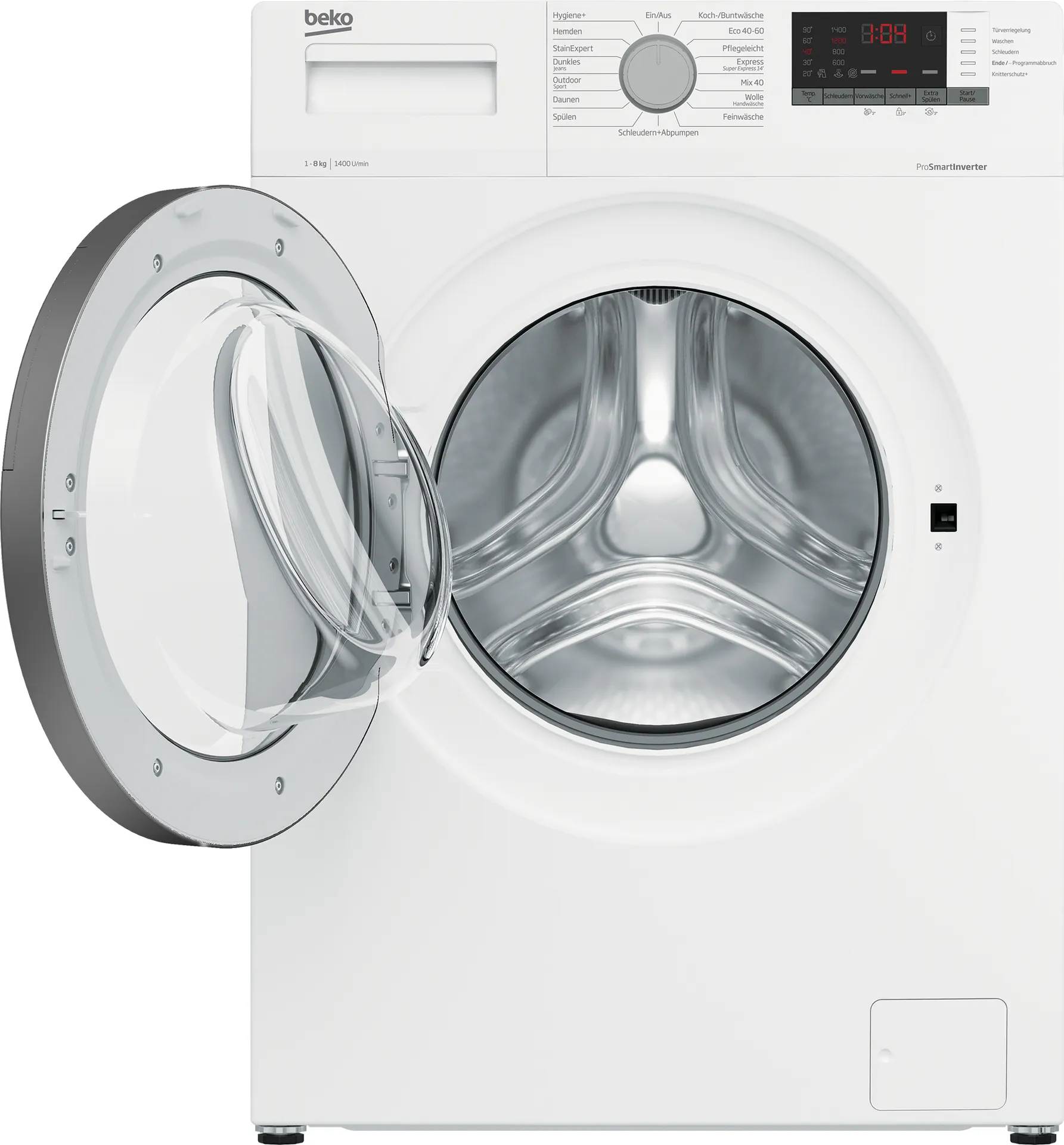 Beko WMO822A Waschmaschine Frontlader 8 kg 1400 RPM Weiß – Bild 4