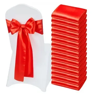 VEVOR Satin-Stuhlschärpen mit Schleifen (275×17 cm) 50 Stk. Stuhlbänder zum Binden, Stuhlbänder für Hochzeiten Partys Bankett Dekorationen Veranstaltungen Bankettstuhlbezüge, Stuhlschleifen Rot VEVOR Satin-Stuhlschärpen mit Schleifen (275×17 cm) 50 Stk. Stuhlbänder zum Binden, Stuhlbänder für Hochzeiten Partys Bankett Dekorationen Veranstaltungen Bankettstuhlbezüge, Stuhlschleifen Rot