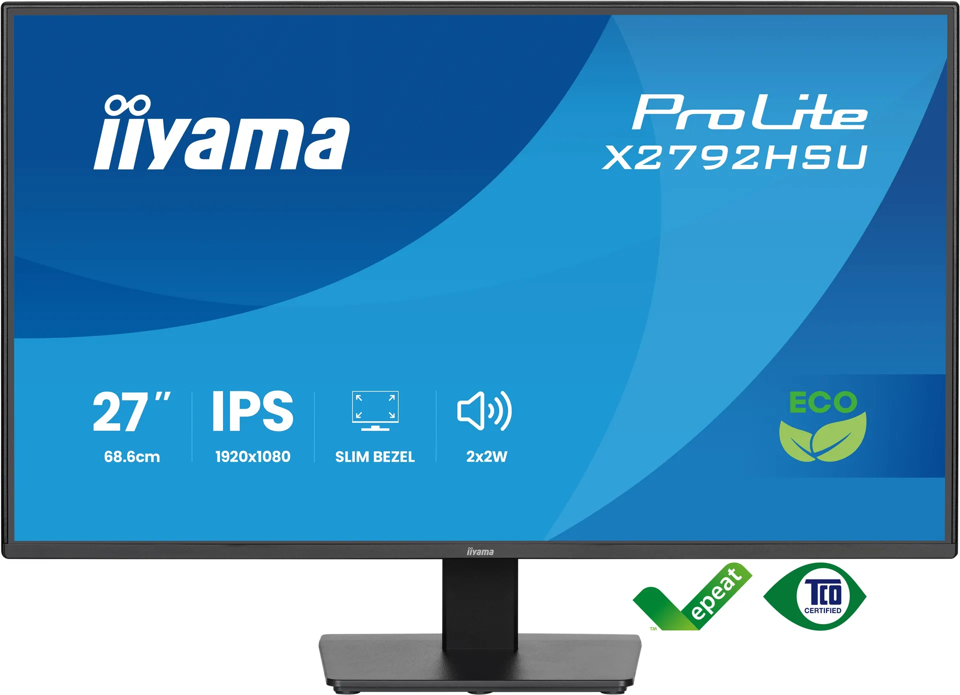 iiyama ProLite 27" IPS Full-HD-Panel mit 4-seitigem Slim-Bezel und Energieeffizienzklasse B – Bild 2