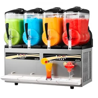 VEVOR Slush Maschine 4 x 12 L, Slusheis Eisbereiter 1650 W (kein Eis Nötig), Elektrische Margarita-Maschine mit Selbstreinigungsfunktion, Geeignet für Frozen Margaritas Frappés Milchshakes Shakes VEVOR Slush Maschine 4 x 12 L, Slusheis Eisbereiter 1650 W (kein Eis Nötig), Elektrische Margarita-Maschine mit Selbstreinigungsfunktion, Geeignet für Frozen Margaritas Frappés Milchshakes Shakes
