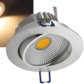 LED-Einbauleuchte „COB-7“, 7W, 550lm 3000K, 75°, 109x47mm,Rahmen chrom #REST# LED-Einbauleuchte „COB-7“, 7W, 550lm 3000K, 75°, 109x47mm,Rahmen chrom #REST#
