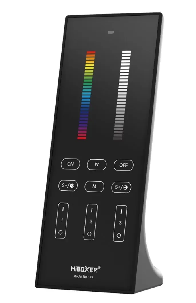 MiBoxer Y3-B LED Fernbedienung 2,4GHz RGB-WW (RGB-CCT) 3 Zonen vertikal (b) MiBoxer Y3-B LED Fernbedienung 2,4GHz RGB-WW (RGB-CCT) 3 Zonen vertikal (b)