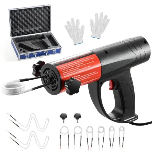 VEVOR Induktionsheizgerät zum Entfernen von Schrauben, 1500 W, magnetisches Induktionsheizgerät-Set, Heizgerät zum Entfernen von rostigen Schrauben, Autowerkstatt-Reparaturwerkzeuge mit 8 Spulen VEVOR Induktionsheizgerät zum Entfernen von Schrauben, 1500 W, magnetisches Induktionsheizgerät-Set, Heizgerät zum Entfernen von rostigen Schrauben, Autowerkstatt-Reparaturwerkzeuge mit 8 Spulen
