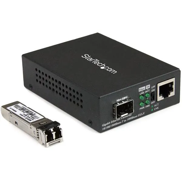StarTech.com Gigabit Ethernet Glasfaser Medienkonverter - 850nm MM LC - 500m – Bild 2