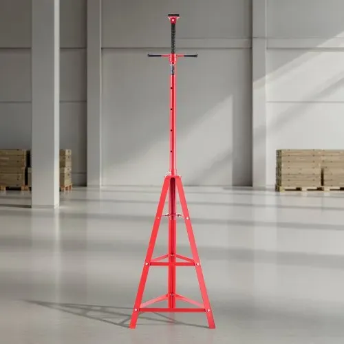 VEVOR Unterhub-Stützständer 2 t, Höhenverstellbarer (120-215 cm / 4-stufig) Wagenheberständer aus Kohlenstoffstahl, Dreibeinständer zur Unterstützung von Fahrzeugkomponenten Autoreparatur – Bild 7