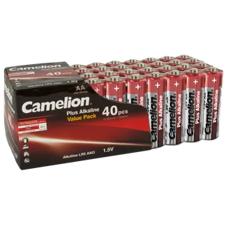 Mignon-Batterie CAMELION Plus Alkaline 1,5 V, LR6 Typ AA, 40er-Blister Mignon-Batterie CAMELION Plus Alkaline 1,5 V, LR6 Typ AA, 40er-Blister