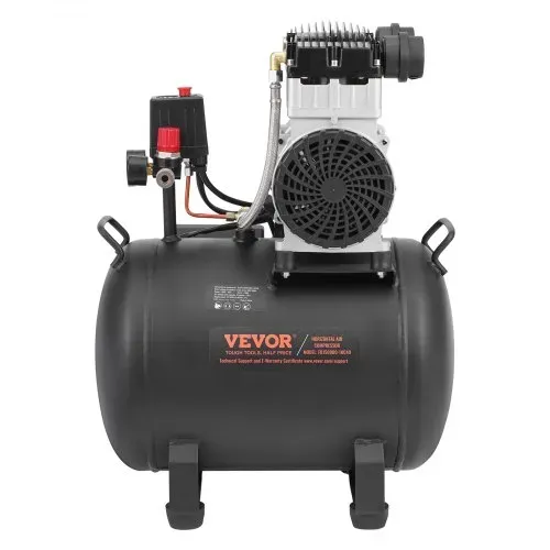 VEVOR-Luftkompressor, 10 Gallonen Stahltank, 2 PS 5,3 CFM@90 PSI ölfreier Luftkompressor und max. 125 PSI Druck, 78 dB ultraleiser tragbarer Kompressor, für Autoreparatur, Reifenbefüllung, Spritzlackierung – Bild 8