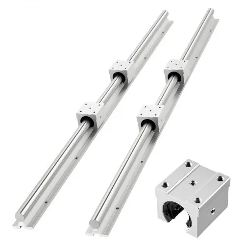 VEVOR Linearführungen SBR25, 2er-Pack 1200 mm Linearschienen & 4 Stk. Gleitlblöcke, vollumfänglich gelagerte Welle, Führungsschiene für Schneid-, Schleif-, Fräs- & Bohrmaschinen usw. VEVOR Linearführungen SBR25, 2er-Pack 1200 mm Linearschienen & 4 Stk. Gleitlblöcke, vollumfänglich gelagerte Welle, Führungsschiene für Schneid-, Schleif-, Fräs- & Bohrmaschinen usw.