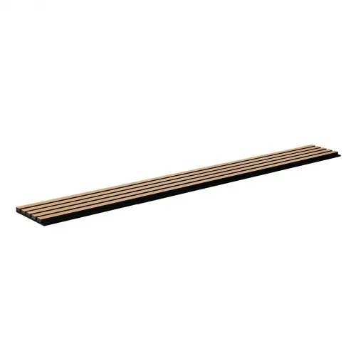 VEVOR Akustikpaneele, Akustikplatten, 2400 x 200 mm, MDF-Akzent-Holzwandpaneele für moderne Innenwanddekoration, Kunstholz-Wandplatten zur Geräuschreduzierung, helle Eiche, 4er-Set – Bild 9