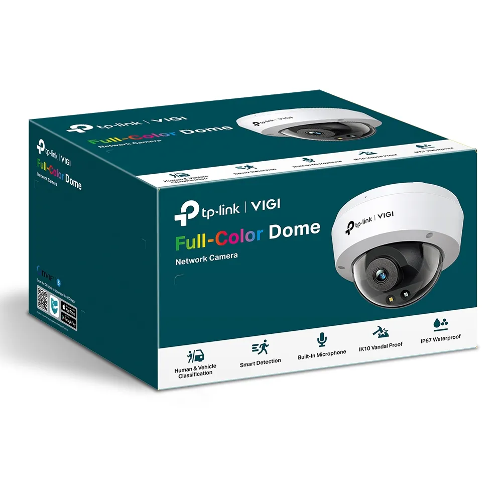 TP-Link – 5MP Full-Color Dome Network Camera – VIGI C250(4mm) TP-Link – 5MP Full-Color Dome Network Camera – VIGI C250(4mm)