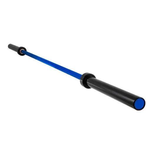 VEVOR 2 m Stange mit Schnallen und Klemmen Barbell 15 kg Olympische Langhantel Heben Fitness Training für Gewichtheben Powerlifting Heben Squat Bankdrücken (Blau) – Bild 10