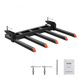 VEVOR Palettengabel an 48″ Schaufel, 1200 kg Tragkraft, Klemmvorrichtung für Palettengabelschaufelaufsätze zum Aufsammeln von heruntergefallenen Ästen, Schutt oder Gartenabfällen VEVOR Palettengabel an 48″ Schaufel, 1200 kg Tragkraft, Klemmvorrichtung für Palettengabelschaufelaufsätze zum Aufsammeln von heruntergefallenen Ästen, Schutt oder Gartenabfällen