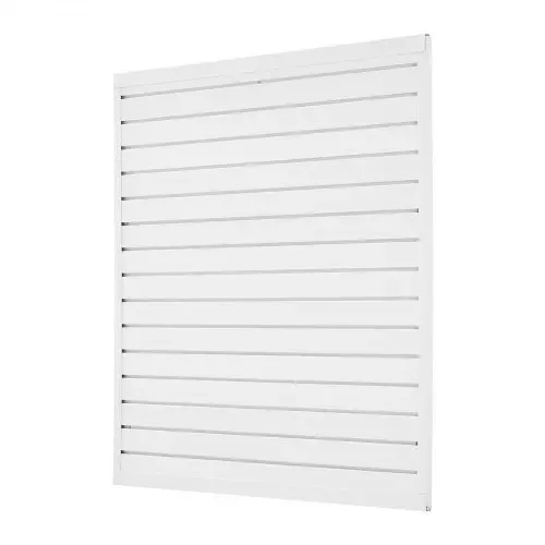 VEVOR Werkzeugwand 1230x1235x20mm, PVC-Garagen-Lamellenwand, weißer Wandorganizer, 136kg pro Platte, Lamellenwandpaneel mit Kupplungsstruktur & DIY-Zuschnitt, geeignet für Lagerung & Präsentation – Bild 8