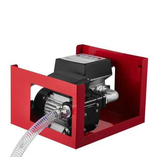 VEVOR Kraftstofftransferpumpe, elektrische Diesel-Transferpumpe, 60L/min, mit Durchflussmesser, automatisch abschaltender Kraftstoffdüse, 2 Schläuchen, 13,7m Förderhöhe, für Kerosin, Biodiesel – Bild 8