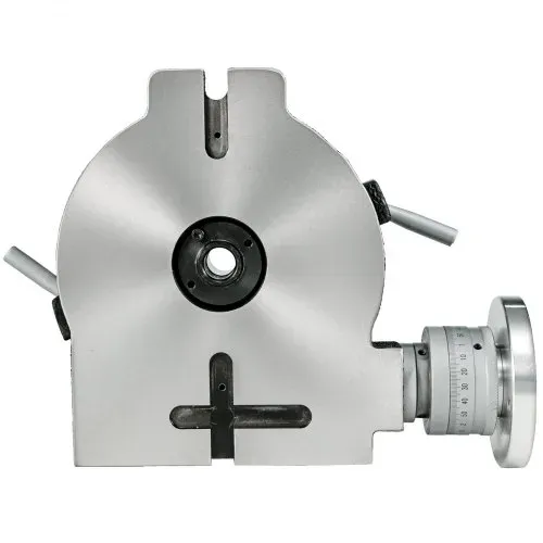 VEVOR Teilapparat Rundtisch 200mm Rundteiltisch Horizontal-Vertikal Teilkopf Teilapparat schwenkbar zum Fräsen und Bohren – Bild 10