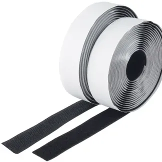Klettband 3m auf Rolle, selbstklebend 2-lagig, 300x2cm, schwarz Klettband 3m auf Rolle, selbstklebend 2-lagig, 300x2cm, schwarz